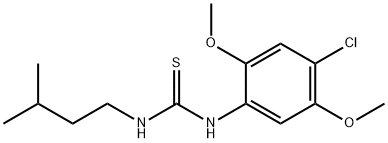 N-(4-chloro-2,5-dimethoxyphenyl)-N'-isopentylthiourea Struktur