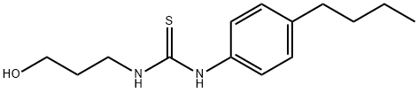 N-(4-butylphenyl)-N'-(3-hydroxypropyl)thiourea Struktur