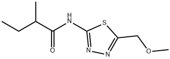 N-[5-(methoxymethyl)-1,3,4-thiadiazol-2-yl]-2-methylbutanamide Struktur