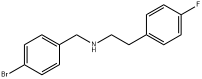 N-(4-bromobenzyl)-N-[2-(4-fluorophenyl)ethyl]amine Struktur