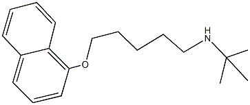 N-(tert-butyl)-N-[5-(1-naphthyloxy)pentyl]amine Struktur