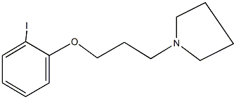 2-iodophenyl 3-(1-pyrrolidinyl)propyl ether Struktur