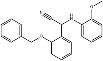 [2-(benzyloxy)phenyl](2-methoxyanilino)acetonitrile Struktur