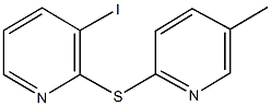 3-iodo-2-pyridinyl 5-methyl-2-pyridinyl sulfide Struktur