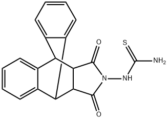 N-(16,18-dioxo-17-azapentacyclo[6.6.5.0~2,7~.0~9,14~.0~15,19~]nonadeca-2,4,6,9,11,13-hexaen-17-yl)thiourea Struktur