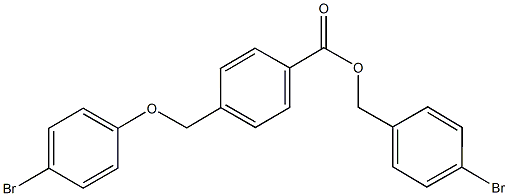 4-bromobenzyl 4-[(4-bromophenoxy)methyl]benzoate Struktur