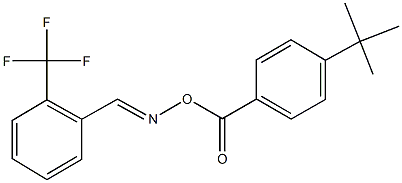 2-(trifluoromethyl)benzaldehyde O-(4-tert-butylbenzoyl)oxime Struktur