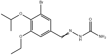 3-bromo-5-ethoxy-4-isopropoxybenzaldehyde semicarbazone Struktur