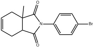 2-(4-bromophenyl)-3a-methyl-3a,4,7,7a-tetrahydro-1H-isoindole-1,3(2H)-dione Struktur