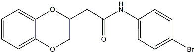 N-(4-bromophenyl)-2-(2,3-dihydro-1,4-benzodioxin-2-yl)acetamide Struktur