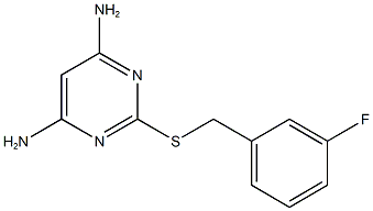 2-[(3-fluorobenzyl)sulfanyl]-4,6-pyrimidinediamine Struktur