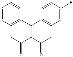 3-[(4-fluorophenyl)(phenyl)methyl]-2,4-pentanedione Struktur