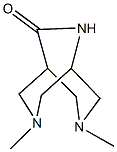 3,7-dimethyl-3,7,9-triazabicyclo[3.3.2]decan-10-one Struktur