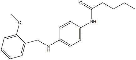 N-{4-[(2-methoxybenzyl)amino]phenyl}pentanamide Struktur