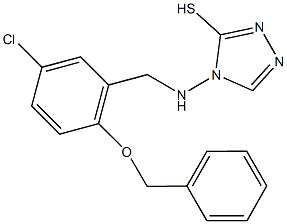 4-{[2-(benzyloxy)-5-chlorobenzyl]amino}-4H-1,2,4-triazol-3-yl hydrosulfide Struktur