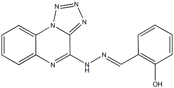 2-hydroxybenzaldehyde tetraazolo[1,5-a]quinoxalin-4-ylhydrazone Struktur