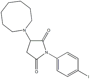 3-azocan-1-yl-1-(4-iodophenyl)pyrrolidine-2,5-dione Struktur