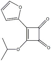 3-(2-furyl)-4-isopropoxy-3-cyclobutene-1,2-dione Struktur