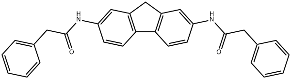 2-phenyl-N-{7-[(phenylacetyl)amino]-9H-fluoren-2-yl}acetamide Struktur