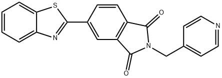 5-(1,3-benzothiazol-2-yl)-2-(4-pyridinylmethyl)-1H-isoindole-1,3(2H)-dione Struktur