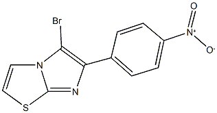 5-bromo-6-{4-nitrophenyl}imidazo[2,1-b][1,3]thiazole Struktur