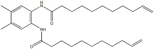 N-[4,5-dimethyl-2-(undec-10-enoylamino)phenyl]undec-10-enamide Struktur