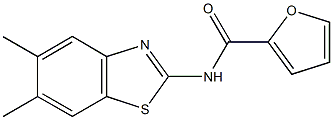 N-(5,6-dimethyl-1,3-benzothiazol-2-yl)-2-furamide Struktur