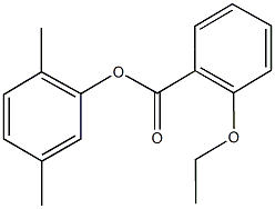 2,5-dimethylphenyl 2-ethoxybenzoate Struktur