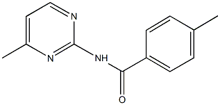 4-methyl-N-(4-methyl-2-pyrimidinyl)benzamide Struktur