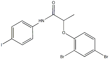 2-(2,4-dibromophenoxy)-N-(4-iodophenyl)propanamide Struktur