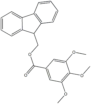 9H-fluoren-9-ylmethyl 3,4,5-trimethoxybenzoate Struktur