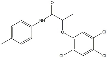 N-(4-methylphenyl)-2-(2,4,5-trichlorophenoxy)propanamide Struktur