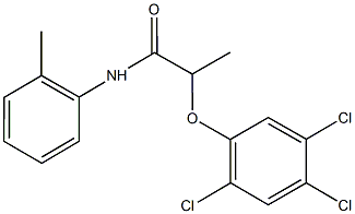 N-(2-methylphenyl)-2-(2,4,5-trichlorophenoxy)propanamide Struktur