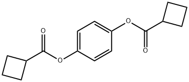 4-[(cyclobutylcarbonyl)oxy]phenyl cyclobutanecarboxylate Struktur