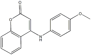 4-(4-methoxyanilino)-2H-chromen-2-one Structure