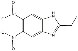 2-ethyl-5,6-dinitro-1H-benzimidazole Struktur