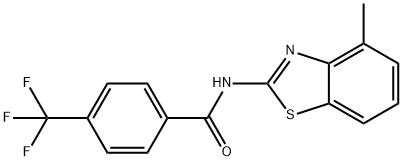 N-(4-methyl-1,3-benzothiazol-2-yl)-4-(trifluoromethyl)benzamide Struktur