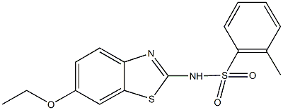 N-(6-ethoxy-1,3-benzothiazol-2-yl)-2-methylbenzenesulfonamide Struktur