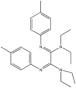 N~1~,N~1~,N~2~,N~2~-tetraethyl-N'~1~,N'~2~-bis(4-methylphenyl)ethanediimidamide Struktur