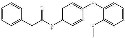 N-[4-(2-methoxyphenoxy)phenyl]-2-phenylacetamide Struktur