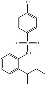 4-bromo-N-(2-sec-butylphenyl)benzenesulfonamide Struktur