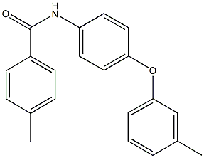 4-methyl-N-[4-(3-methylphenoxy)phenyl]benzamide Struktur