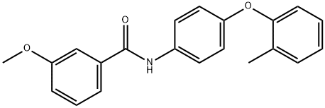 3-methoxy-N-[4-(2-methylphenoxy)phenyl]benzamide Struktur