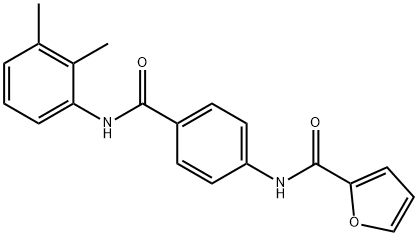 N-{4-[(2,3-dimethylanilino)carbonyl]phenyl}-2-furamide Struktur