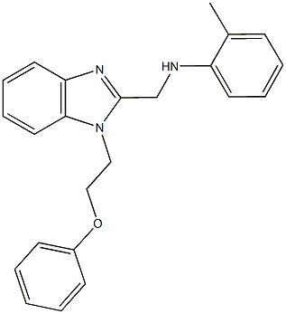 N-(2-methylphenyl)-N-{[1-(2-phenoxyethyl)-1H-benzimidazol-2-yl]methyl}amine Struktur