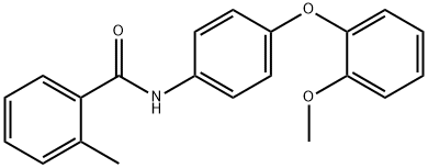 N-[4-(2-methoxyphenoxy)phenyl]-2-methylbenzamide Struktur