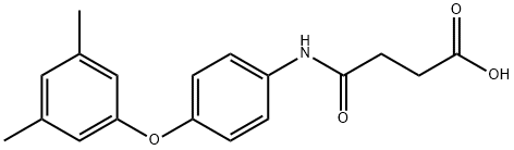 4-[4-(3,5-dimethylphenoxy)anilino]-4-oxobutanoic acid Struktur