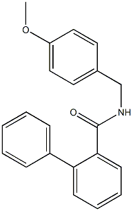 N-(4-methoxybenzyl)[1,1'-biphenyl]-2-carboxamide Struktur