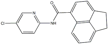 N-(5-chloro-2-pyridinyl)-1,2-dihydro-5-acenaphthylenecarboxamide Struktur