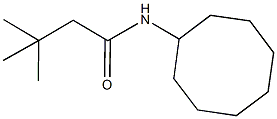 N-cyclooctyl-3,3-dimethylbutanamide Struktur